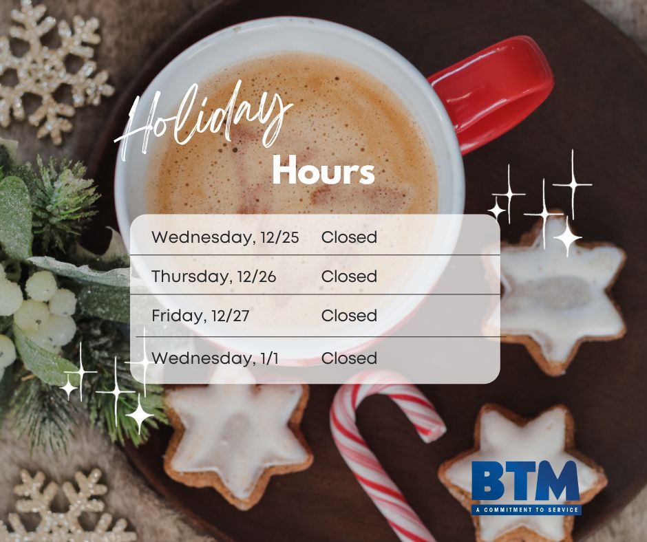 Holiday Hours